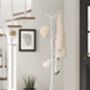 White Metal Coat Stand Coat Rack With 12 Hooks, thumbnail 3 of 9