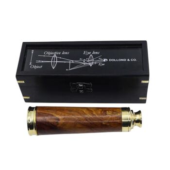 12 Inch Dollond And Co. Brass And Wood Telescope, 5 of 9