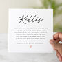 Personalised Poem Will You Be My Matron Of Honour, thumbnail 1 of 3