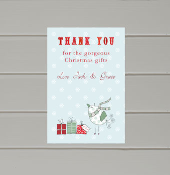 Personalised Christmas Thank You Cards, 2 of 2