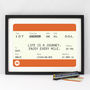 Personalised Train Ticket Birthday Print, thumbnail 1 of 2