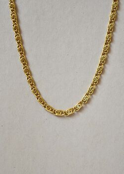 Snail Chain Necklace 18 K Gold Plated, 2 of 8