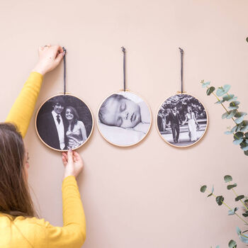 Personalised School Photo Gift Canvas Hoop, 5 of 5