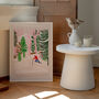 Ski Snowy Scene Art Print Winter Sports Poster, thumbnail 1 of 9