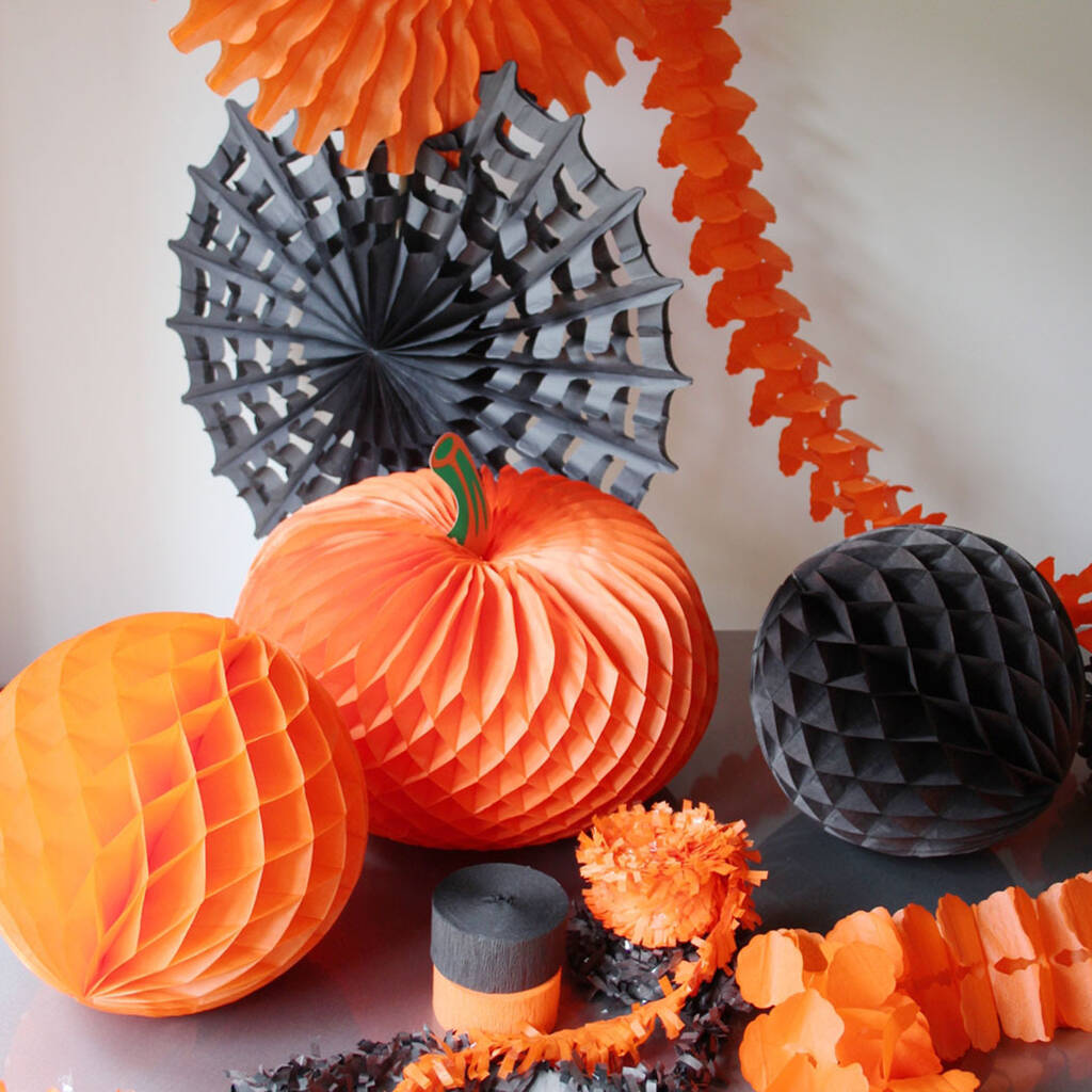 Halloween Paper Decorations Pack By Crafteratti | notonthehighstreet.com