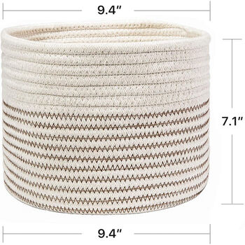Cotton Rope Storage Planter Basket, 10 of 10