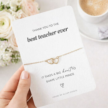 Thank You Teacher Bracelet Gift Best Teacher, 6 of 9