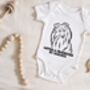 Outline Sheltie Portrait Bodysuit, thumbnail 3 of 3