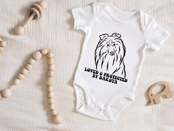 Outline Sheltie Portrait Bodysuit, 3 of 3