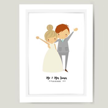 Personalised Wedding Illustration, 2 of 4