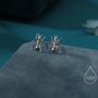 Ant Stud Earrings In Sterling Silver, thumbnail 1 of 10