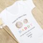 Personalised My 1st Father’s Day Babygrow Moon Design, thumbnail 1 of 4