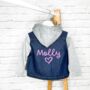 Personalised Pink Heart Baby/Kids Denim Jacket, thumbnail 1 of 2