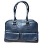 Bowler Handmade Leather Shoulder Bag – Navy Blue Full Grain Leather, thumbnail 1 of 3