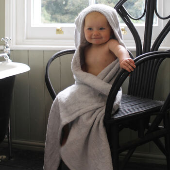 Personalised Hooded Baby Bath Towel Donkey, 5 of 9