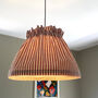 Dolly Red Ticking Stripe Scrunchie Lampshade, thumbnail 1 of 2