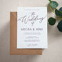 Simple Elegance Wedding Invitation And Envelope, thumbnail 1 of 5
