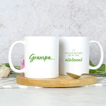 Personalised 'Rather Be At The Allotment' Mug, 2 of 3