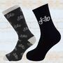 Two Pairs Of Cycling Bicycle Socks, thumbnail 1 of 3