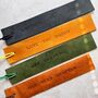 Simple Personalised Pueblo Leather Bookmark, thumbnail 2 of 3