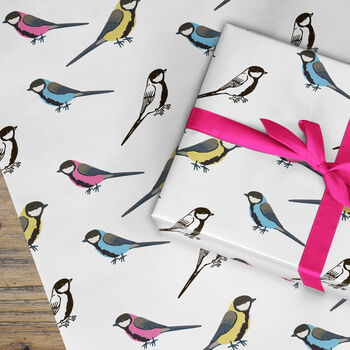 Pop Art Birds Wrapping Paper Roll Or Folded, 2 of 3