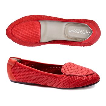 Clapham Loafers Coral Woven Leather, 4 of 6