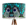 Chinoiserie Pug Lampshade On Charcoal, thumbnail 4 of 5