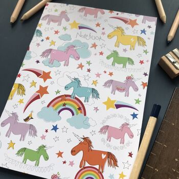 Unicorn A5 Notebook Or Notebook Set, 4 of 9