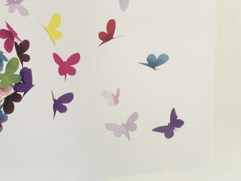 Large Feature Wall Butterfly Kaleidoscope Heart Print, 5 of 6