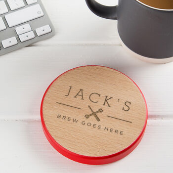 Personalised Hobby Beer Coaster Father’s Day Gift For Dad, 6 of 8