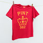 Pint Tshirt Top Range For Men Seven Colour Schemes, thumbnail 6 of 7