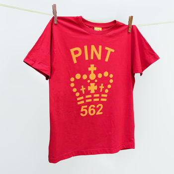 Pint Tshirt Top Range For Men Seven Colour Schemes, 6 of 7