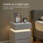 Modern Bedside Table With LED Lights And Three Drawers, thumbnail 4 of 10