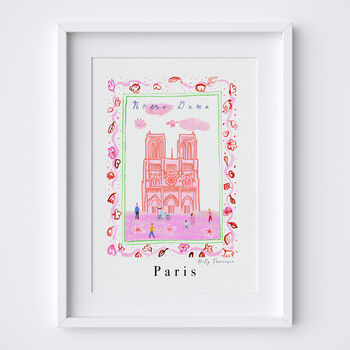 Notre Dame Art Print, Paris City Scene, 7 of 7