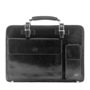Mens Classic Italian Leather Briefcase. 'The Alanzo', thumbnail 4 of 12