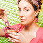 Pink Shrimp Glitter Earrings, thumbnail 3 of 3