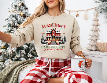 Mc Callister's Home Security Christmas Sweatshirt, 8 of 11