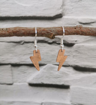 Handmade Copper And Silver Plated Dangle Earrings, 4 of 7