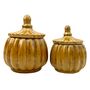 Pumpkin Pots Ochre Set Of Two, thumbnail 6 of 6