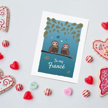 'To My Fiance' Valentines Day Card, 8 of 12