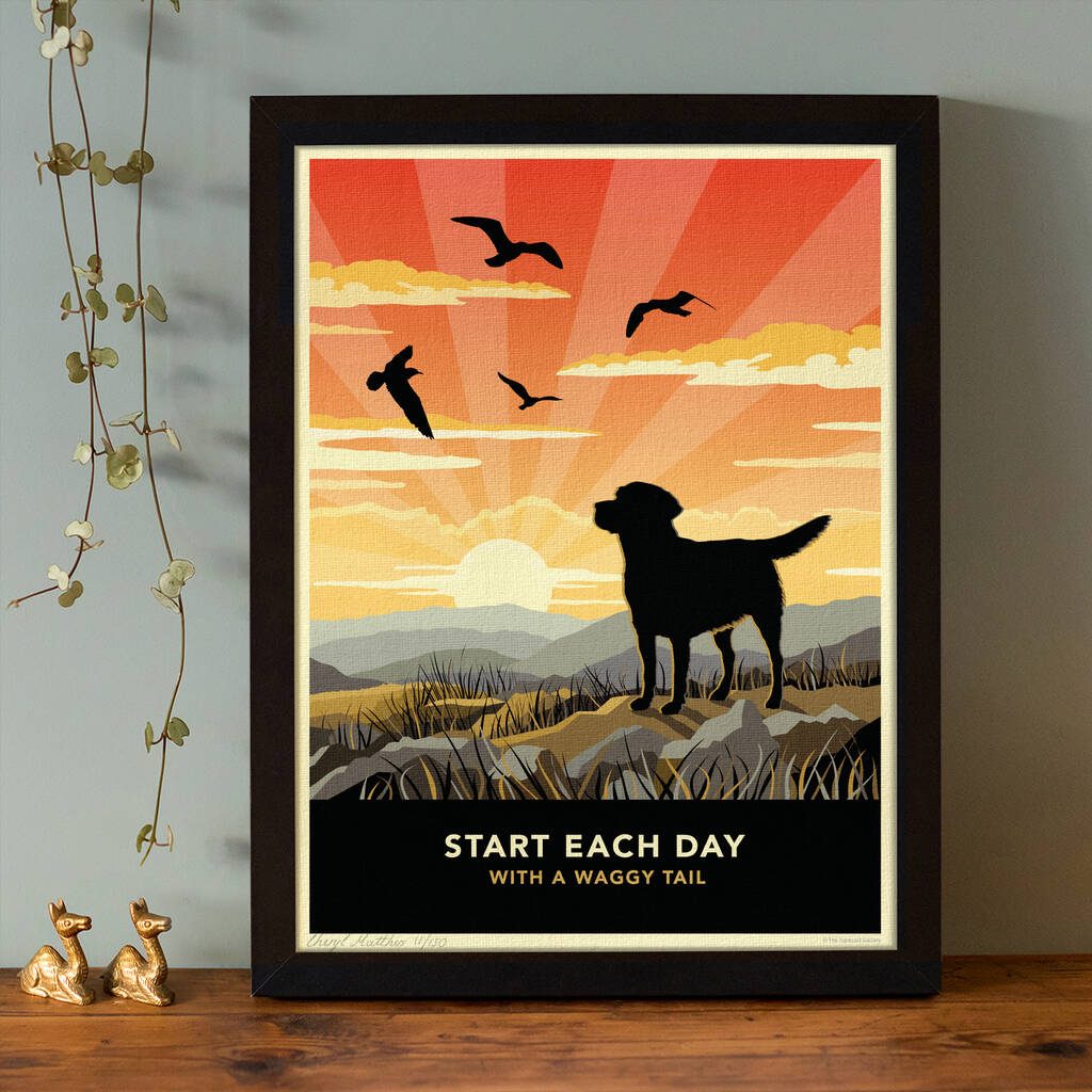 Limited Edition Labrador Print: Dog Lovers Gift, 1 of 8