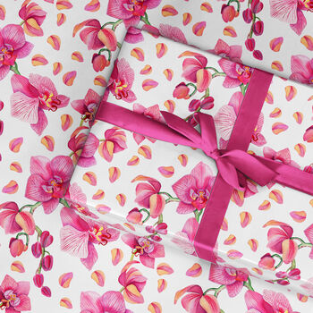 Orchid Wrapping Paper Roll Or Folded, 2 of 3