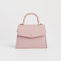 Pink Small Structured Tote Bag, thumbnail 3 of 10