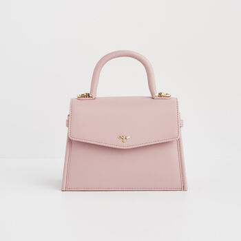 Pink Small Structured Tote Bag, 3 of 10