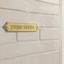 Solid Brass Custom Family Door Plaque, thumbnail 3 of 9