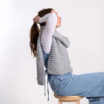 Gaia Scarf Knitting Kit, 6 of 10