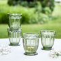 Set Of Four Bella Perle Green Glass Tumblers, thumbnail 3 of 6