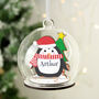 Personalised Penguin Glass Bauble, thumbnail 1 of 4