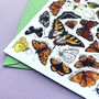Butterflies Of Britain Art Blank Greeting Card, thumbnail 5 of 10