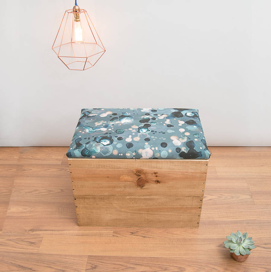 Reclaimed Wooden Wine Crate Blanket Box By Made Anew